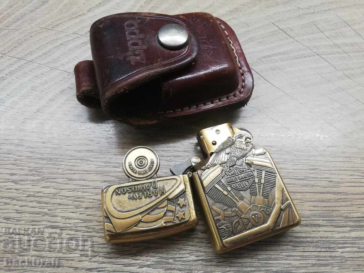 Brichetă pe benzină Zippo originală, Zippo Harley Davidson - 6