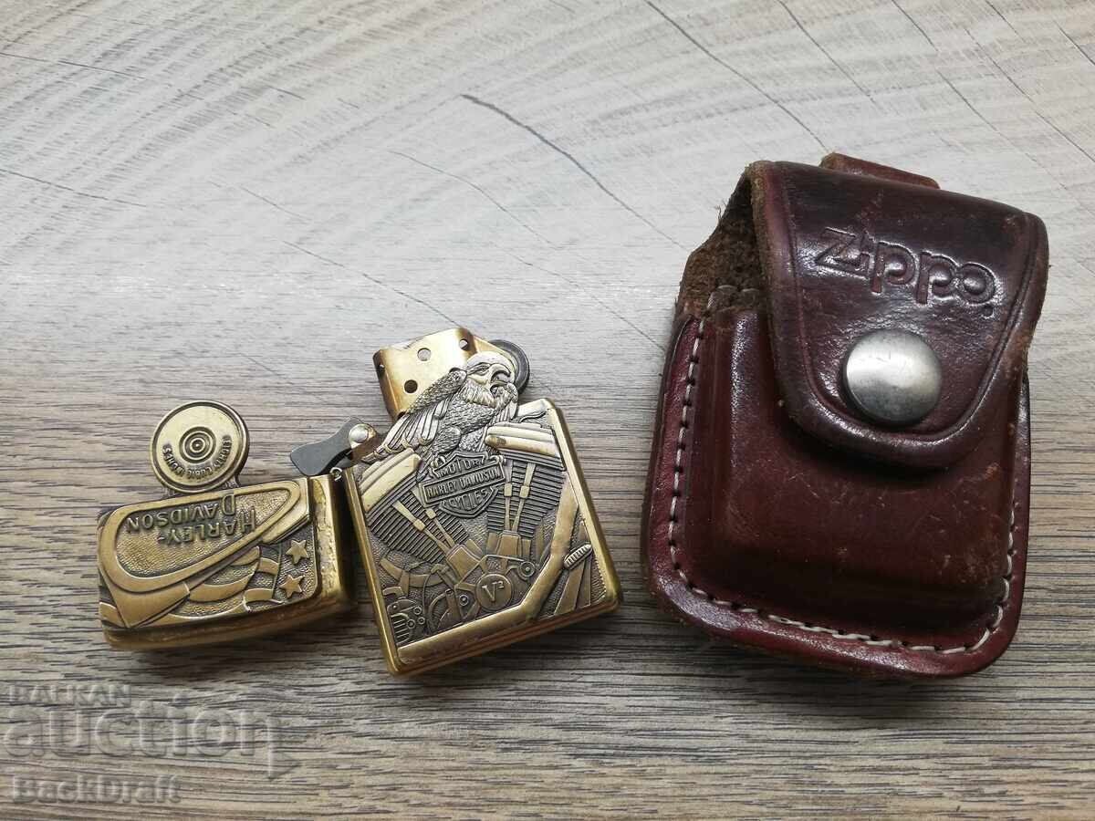 Brichetă pe benzină Zippo originală, Zippo Harley Davidson