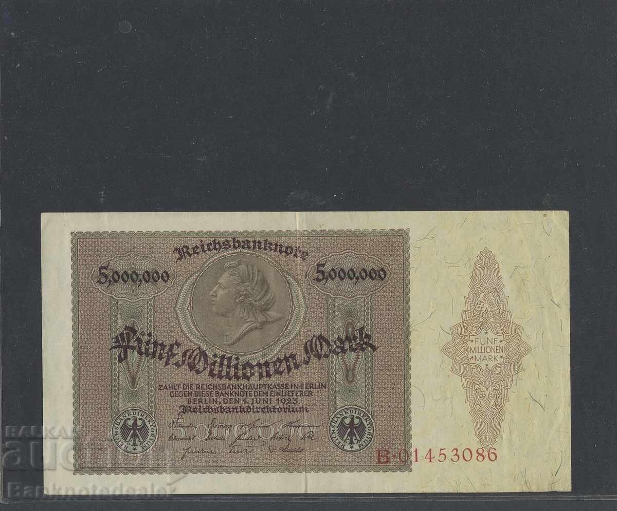 Germany 5 Million Mark 1923 Pick 90 Ref 3893 Germany 5 Million Mark 1923 Pick 90 Ref 3893