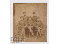1888 Πλέβεν στρατιώτες με στολές άριστες, φωτογραφία σε χαρτόνι /73277