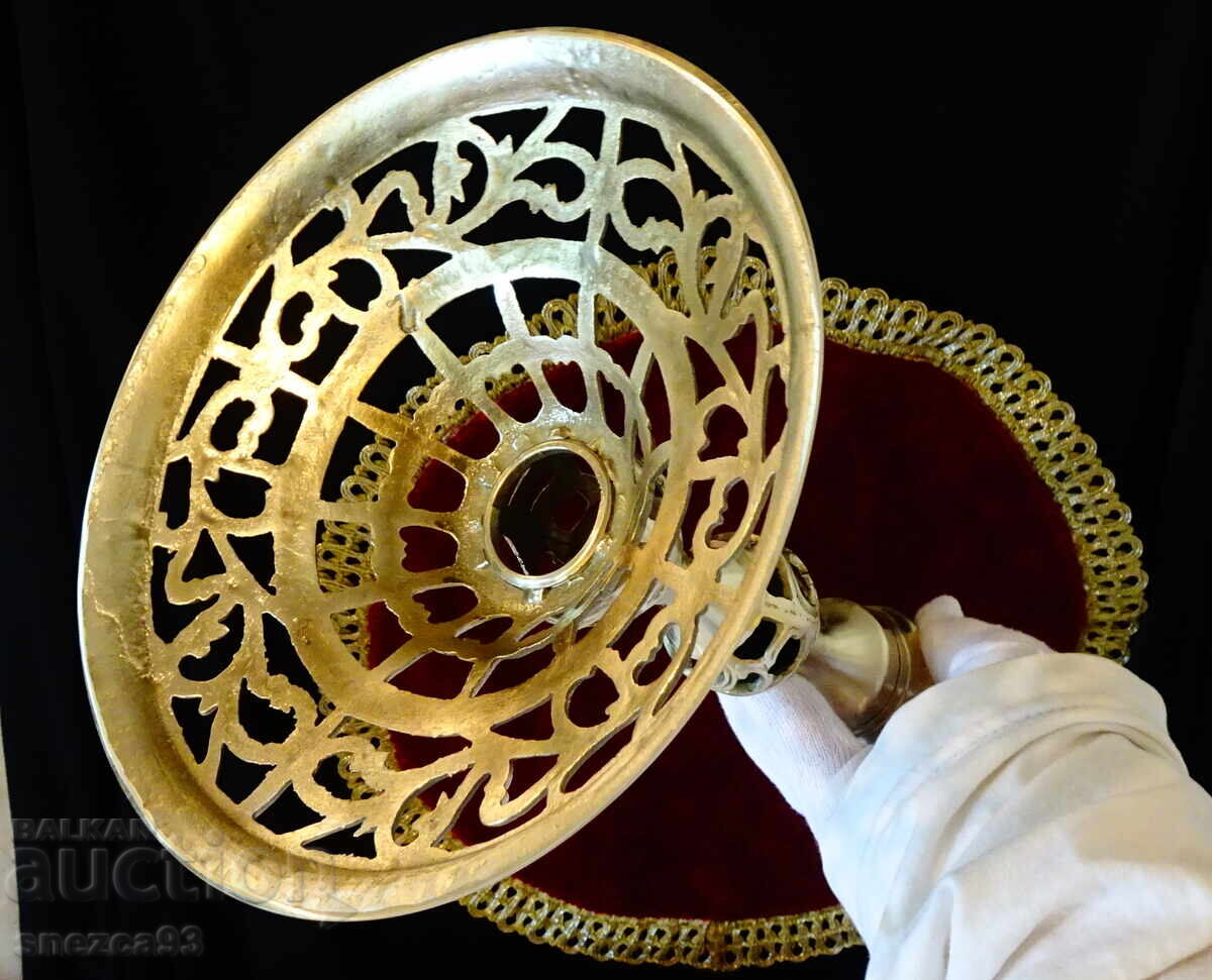 Χάλκινο κηροπήγιο Torquato Tamagnini, 44 εκ., με σήμανση - 7 Χάλκινο κηροπήγιο Torquato Tamagnini, 44 εκ., με σήμανση - 7