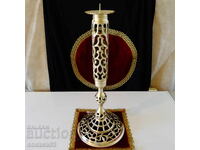 Sfeșnic de bronz Torquato Tamagnini, 44 cm, marcat