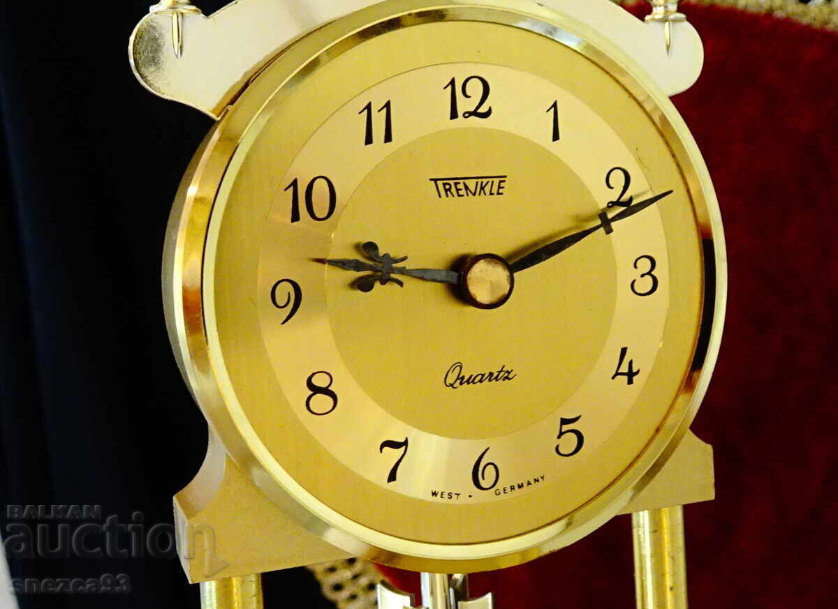 Delivery of German Table Clock with Dome by Trenkle