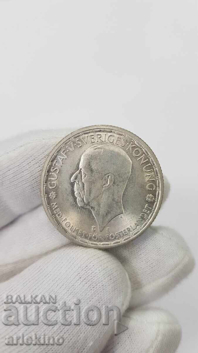 Top ποιότητα ασημένιου νομίσματος 2 κορώνες Σουηδία 1946 - 5 Top ποιότητα ασημένιου νομίσματος 2 κορώνες Σουηδία 1946 - 5