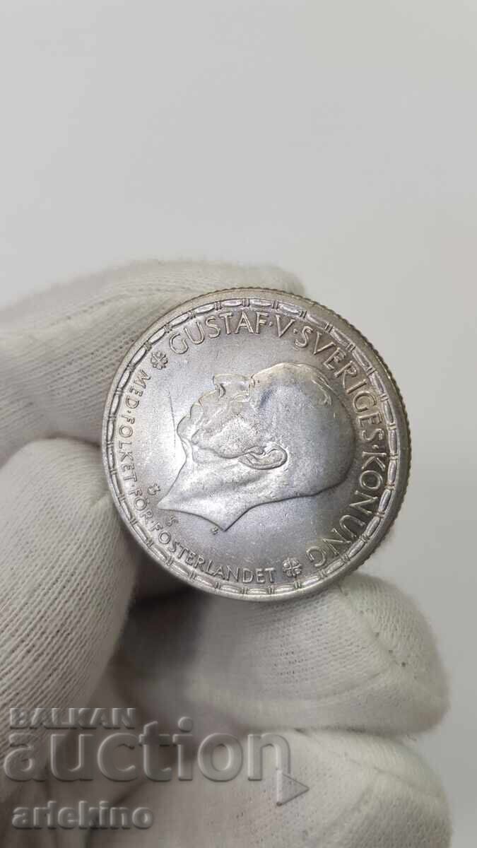 Top ποιότητα ασημένιου νομίσματος 2 κορώνες Σουηδία 1946 - 6 Top ποιότητα ασημένιου νομίσματος 2 κορώνες Σουηδία 1946 - 6