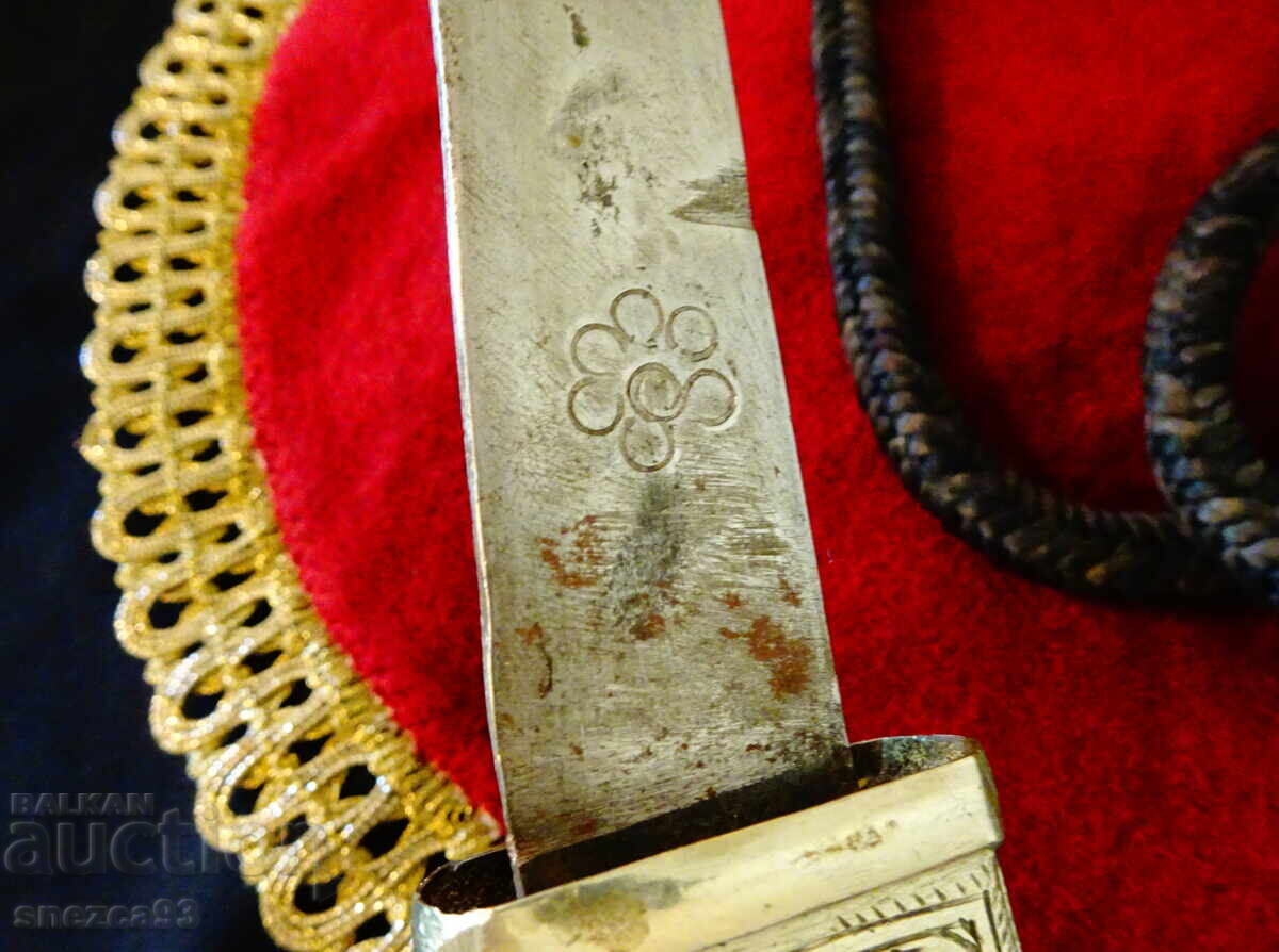 Χαντζάρ, καμά με θήκη, σήμανση του μάστορα - 5