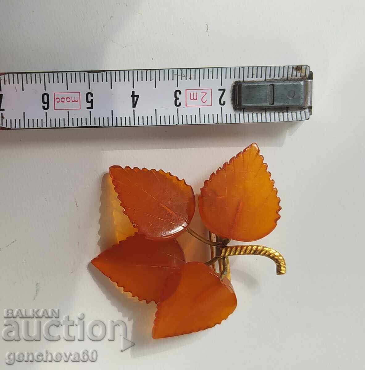 Delivery of Vintage amber brooch from the 80s. USSR/Kaliningrad