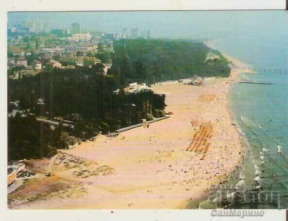 Картичка  България  Бургас Плажът 5*