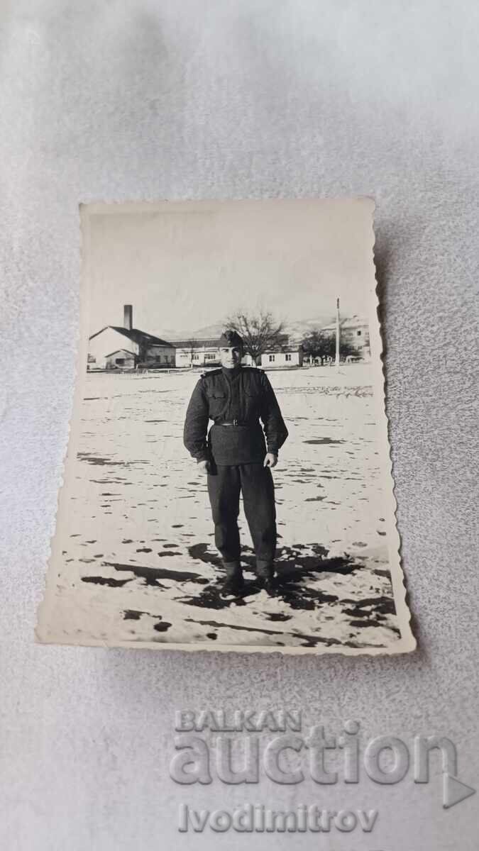 Photograph Kazanlak Soldier in Winter 1957