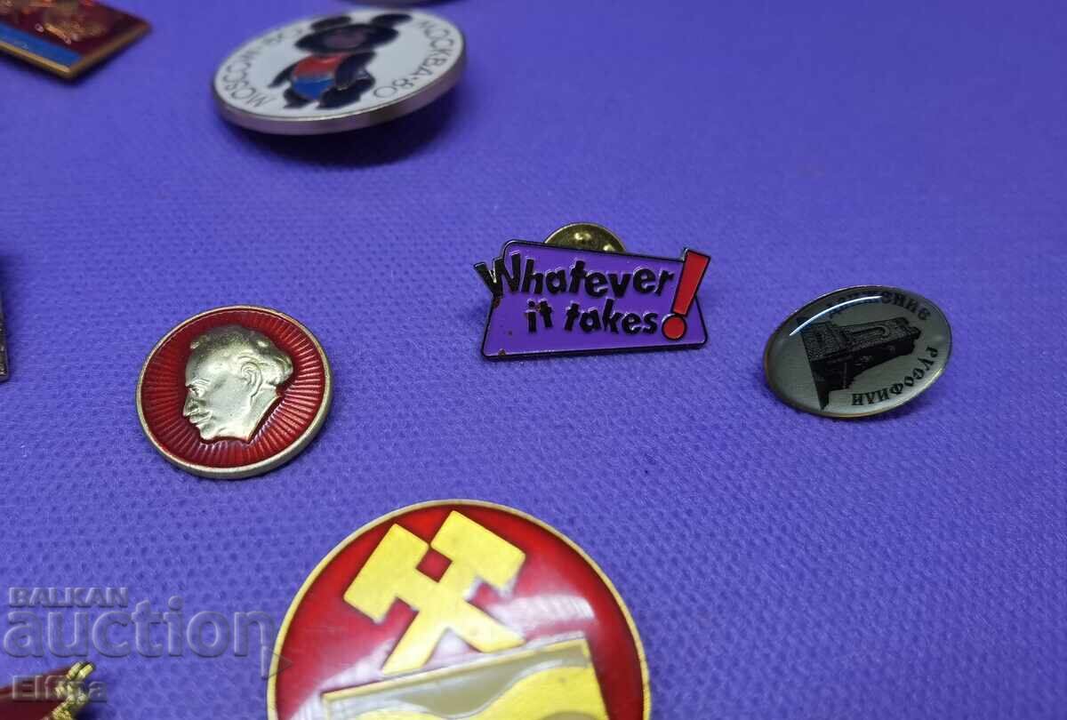 Delivery of Badges, 22 pieces from the socialist era and others