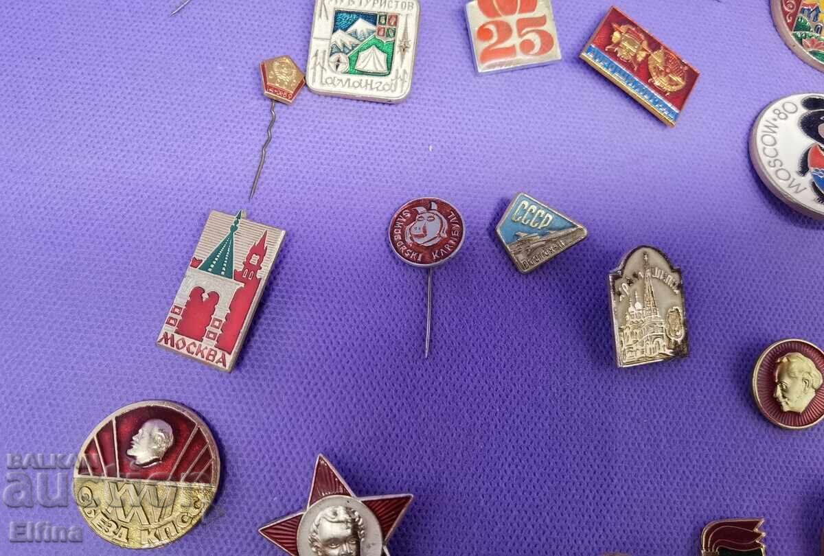 Badges, 22 pieces from the socialist era and others - 5
