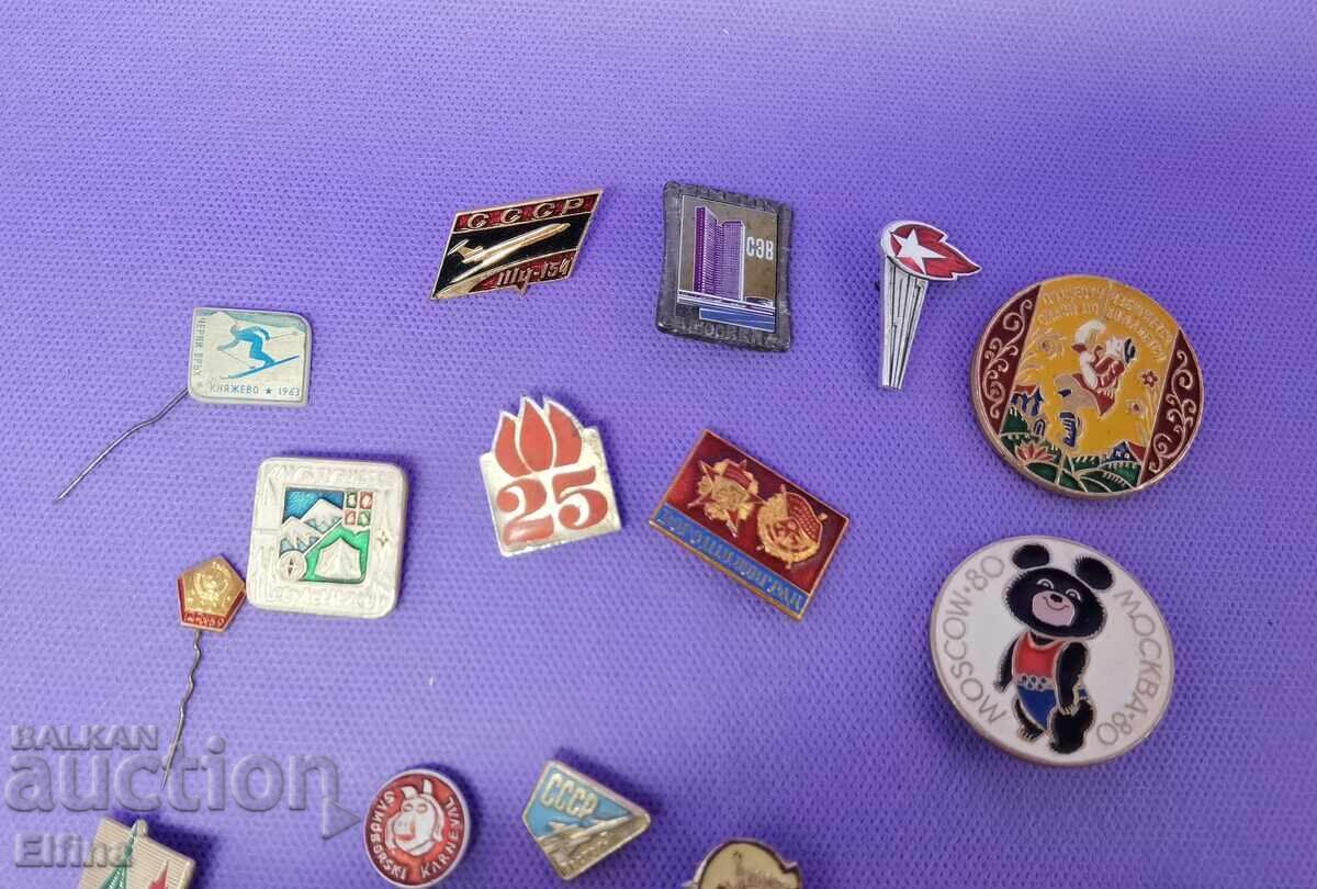 Badges, 22 pieces from the socialist era and others - 6