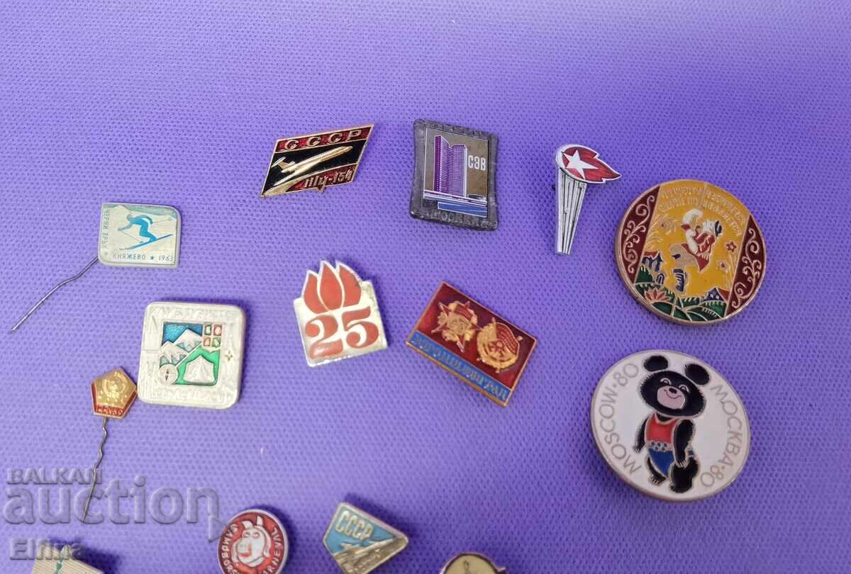 Badges, 22 pieces from the socialist era and others - 7