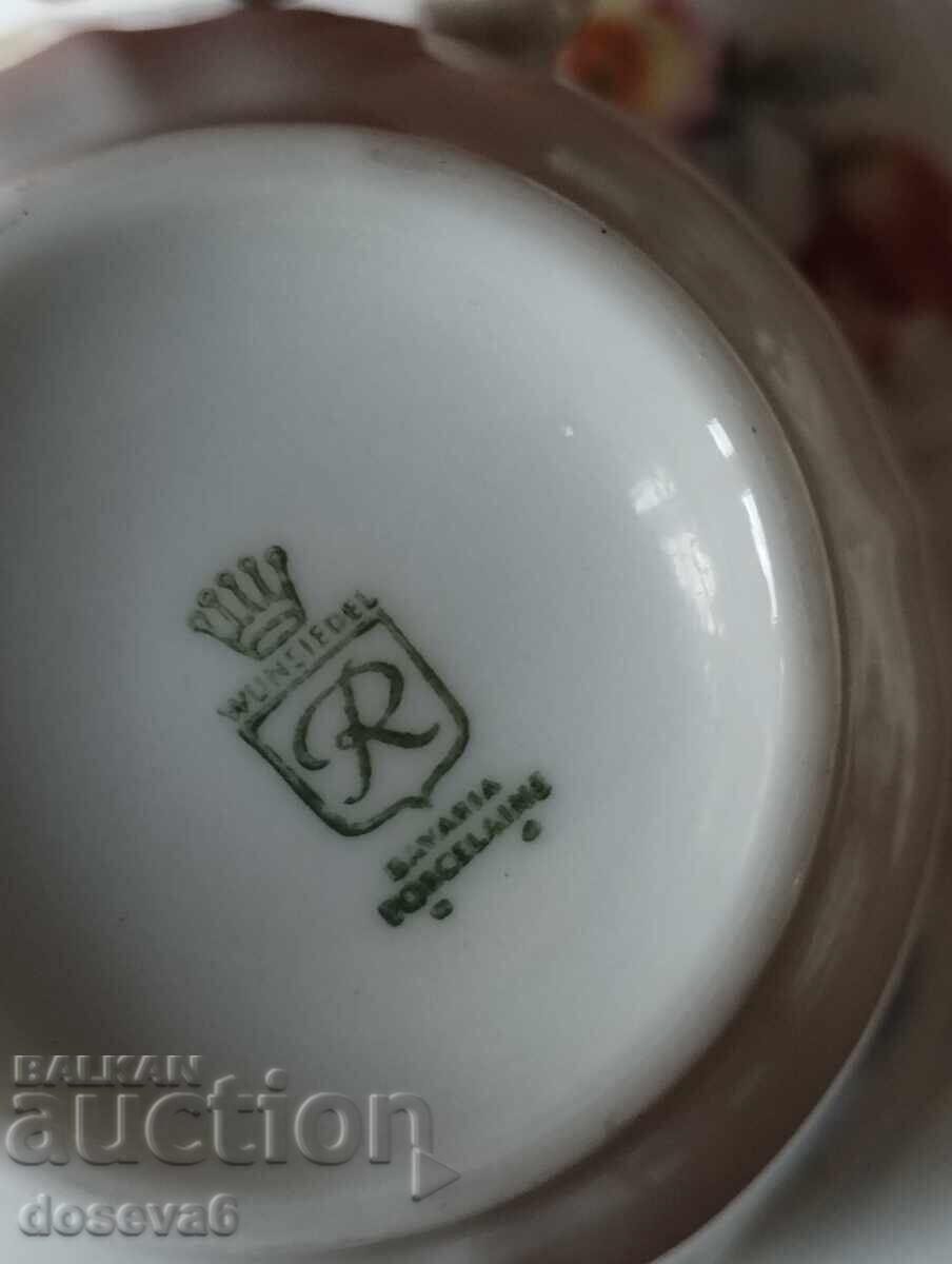 Παράδοση VINSIEDEL BAVARIA PORZELLAN φλιτζάνι με πιατάκι