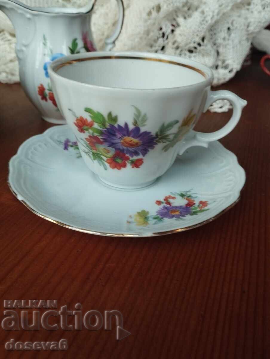 VINSIEDEL BAVARIA PORZELLAN φλιτζάνι με πιατάκι