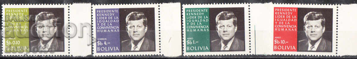 1968 Bolivia. 5th year after the death of John F. Kennedy, President 1968 Bolivia. 5th year after the death of John F. Kennedy, President