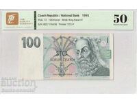 Czech Republic 100 Koruna 1995 Pick 12 50 About Uncirculated