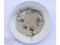 Georgi Trifonov - "Portret" - farfurie din porțelan pictată