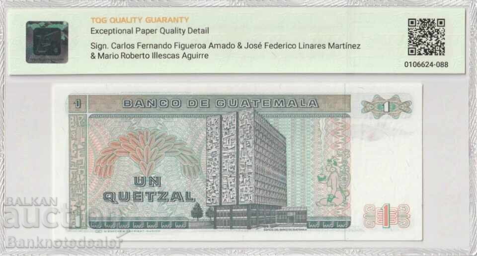 Guatemala 1 Quetzal 1988 Pick 66 Gem UNC 66 EPQ with price 65.00 BGN | € 33.23 Guatemala 1 Quetzal 1988 Pick 66 Gem UNC 66 EPQ with price 65.00 BGN | € 33.23