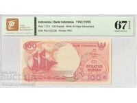 Indonezia 100 Rupiah 1992 Pick 127d 67 EPQ Superb Gem Unc