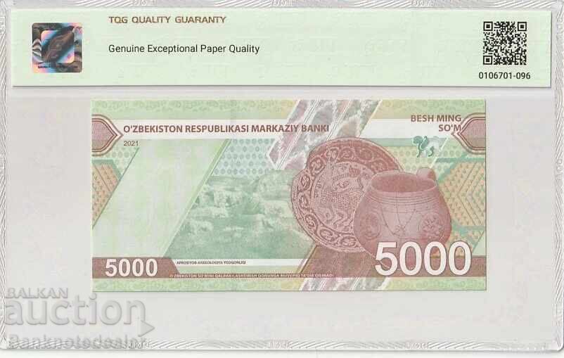 Ουζμπεκιστάν 5000 Som 2021 Pick B 218a Superb Gem UNC 68 EPQ με τιμή 65.00 BGN | € 33.23