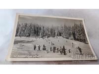 Ταχυδρομική κάρτα Μπόροβετς Σκι-πίστα 1959