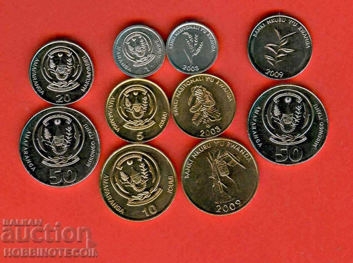 RWANDA RWANDA 1 5 10 20 50 ediție - toate SET problema NOU UNC RWANDA RWANDA 1 5 10 20 50 ediție - toate SET problema NOU UNC