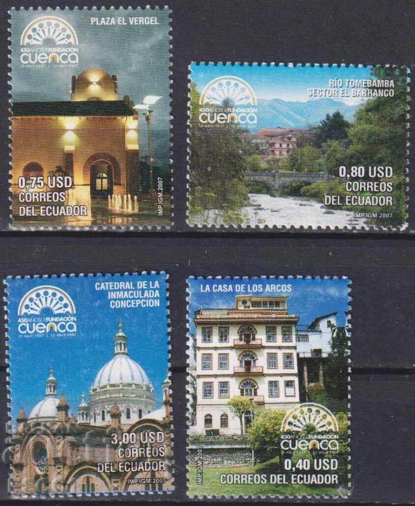 Clean Stamps 450 Years City of Cuenca Architecture 2007 Ecuador Clean Stamps 450 Years City of Cuenca Architecture 2007 Ecuador