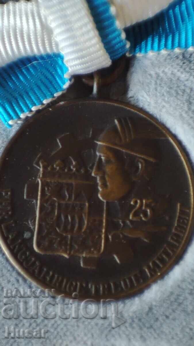 Παράδοση Πλήρες σετ πλακέτας, μεταλλίου, κονκάρδας σε κουτί Γερμανίας