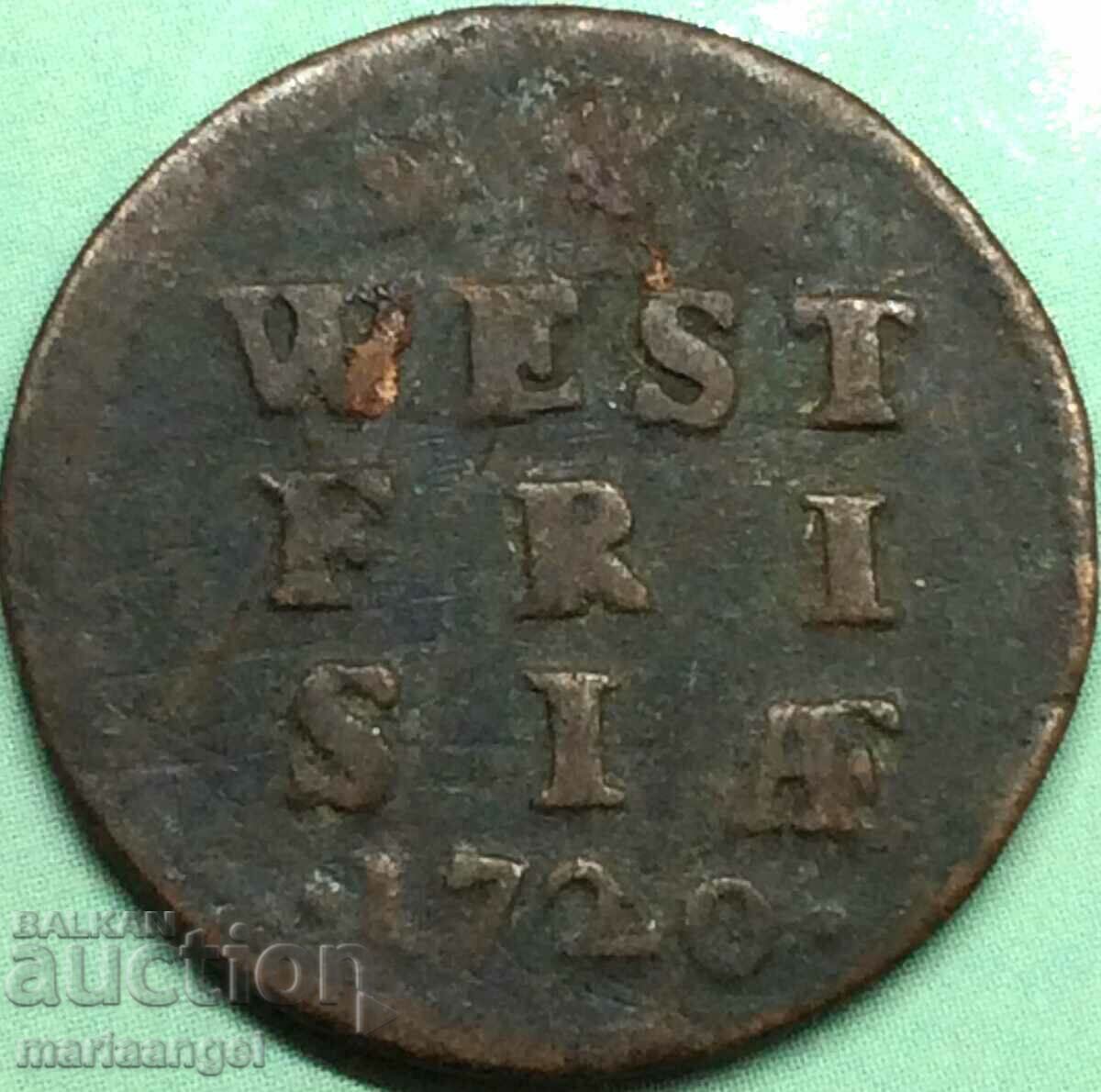 Аукцион Нидерландия 1720 1 Дуит Цент провинция Вест Фризия