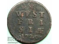 Netherlands 1720 1 Duit Cent Province of West Frisia