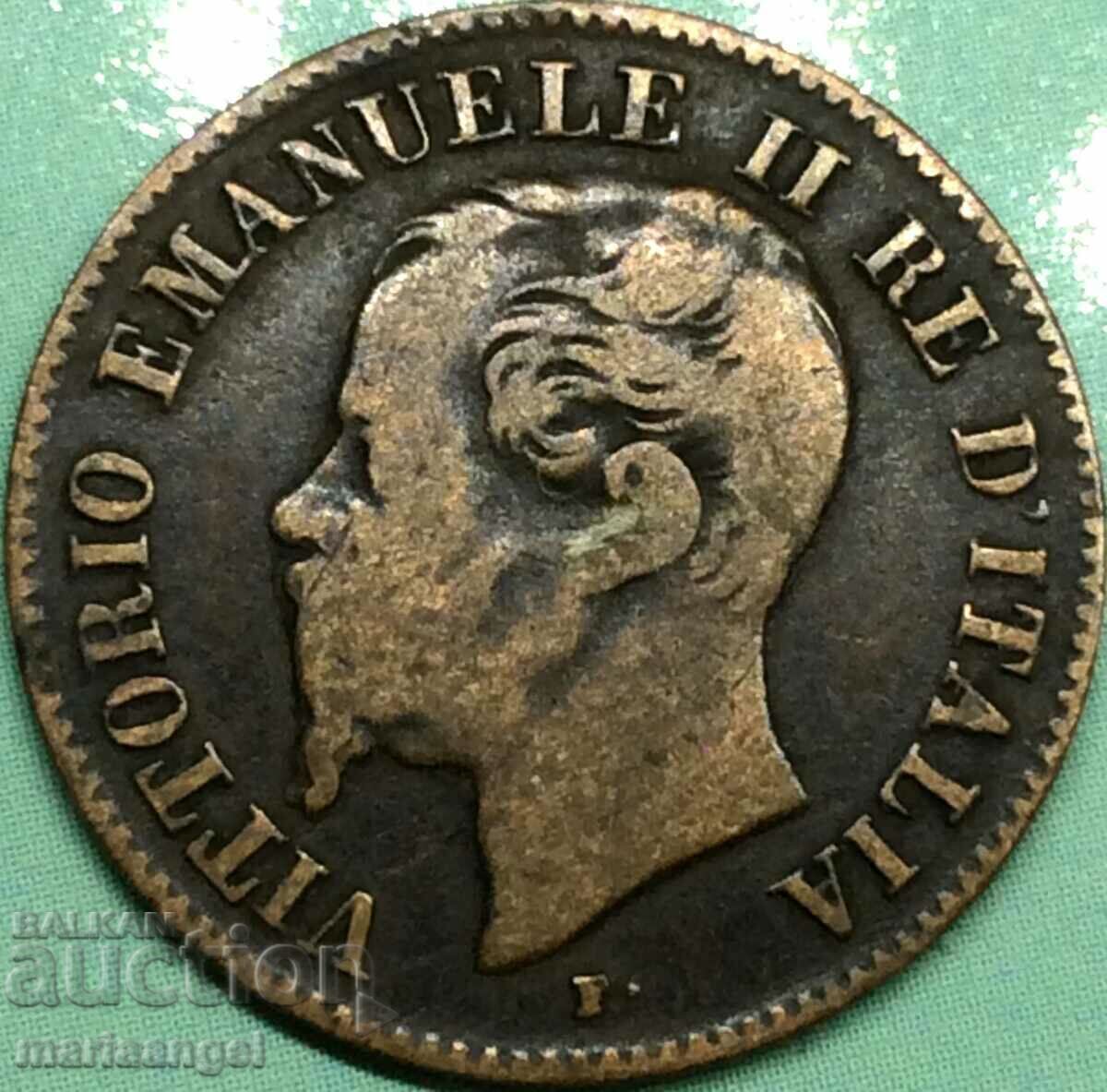 2 centesimi 1861 Italy M - Milan - 6
