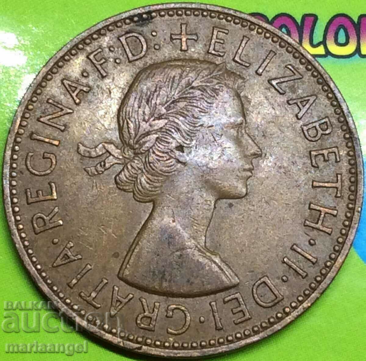 Доставка на Великобритания 1 пени 1963 30мм бронз Доставка на Великобритания 1 пени 1963 30мм бронз