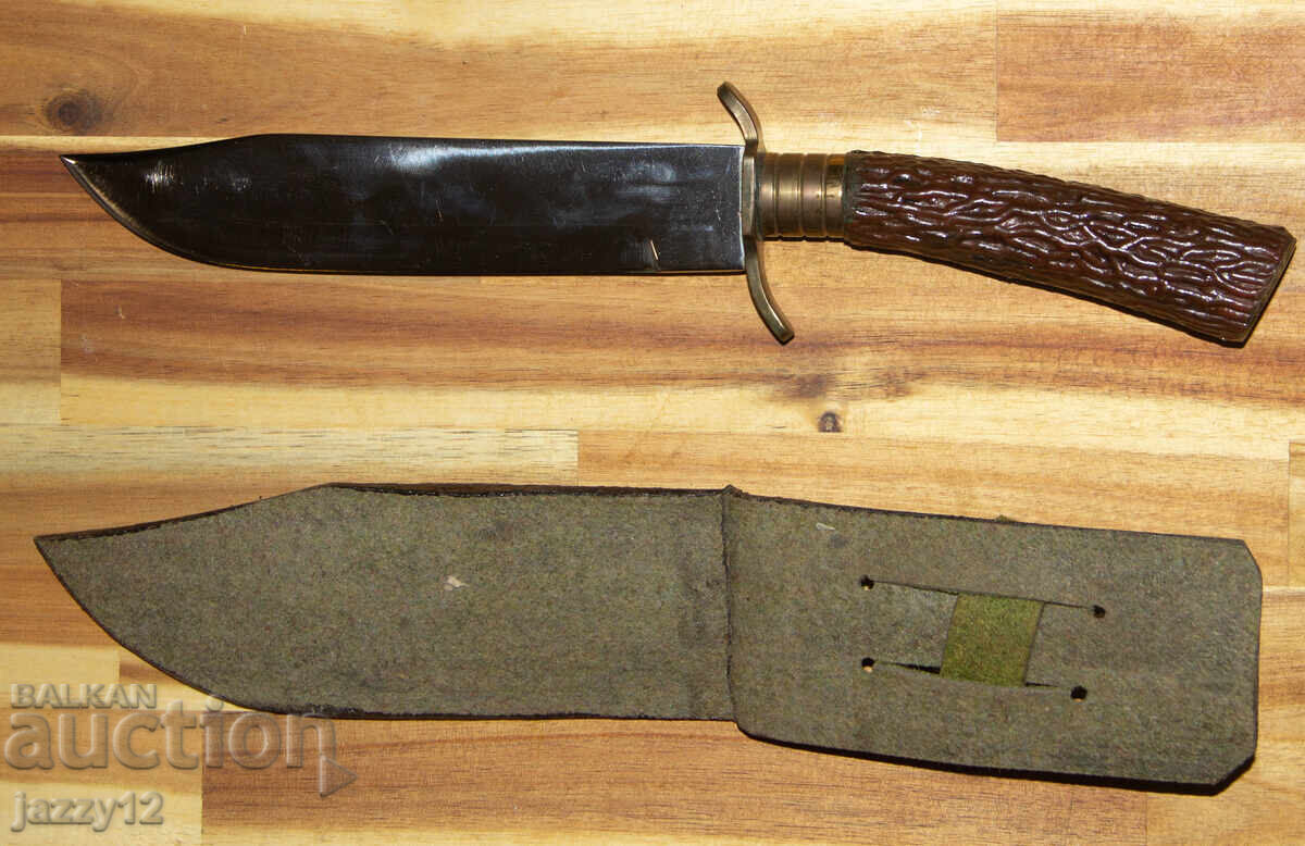 Cuțit de vânătoare solid cu mâner din corn - 7