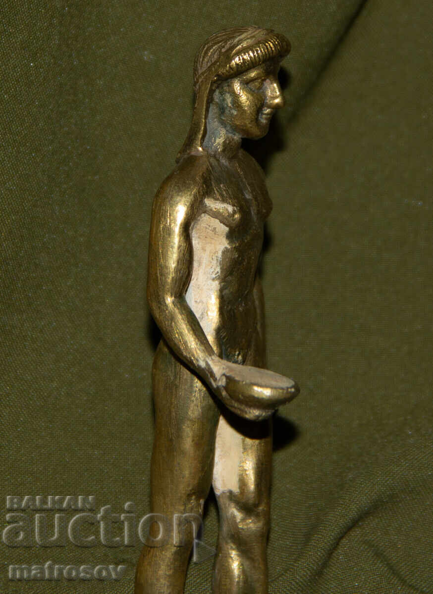 Small bronze figure sculpture man - 6