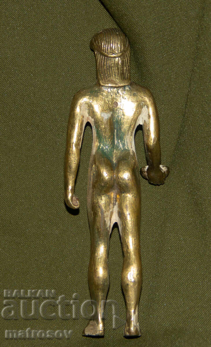 Small bronze figure sculpture man - 7
