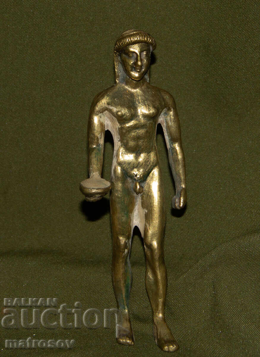 Small bronze figure sculpture man