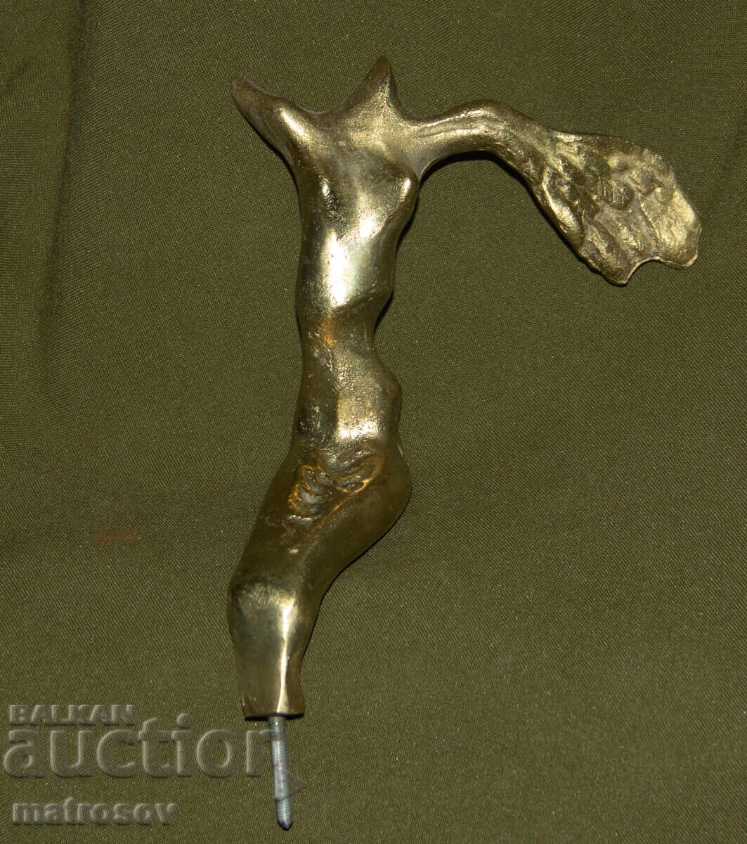 Δημοπρασία Άγαλμα γλυπτό μπρούτζινο στυλιζαρισμένο γυναικείο γυμνό σώμα