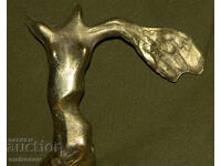 Статуя скулптура бронз стилизирано женско голо тяло