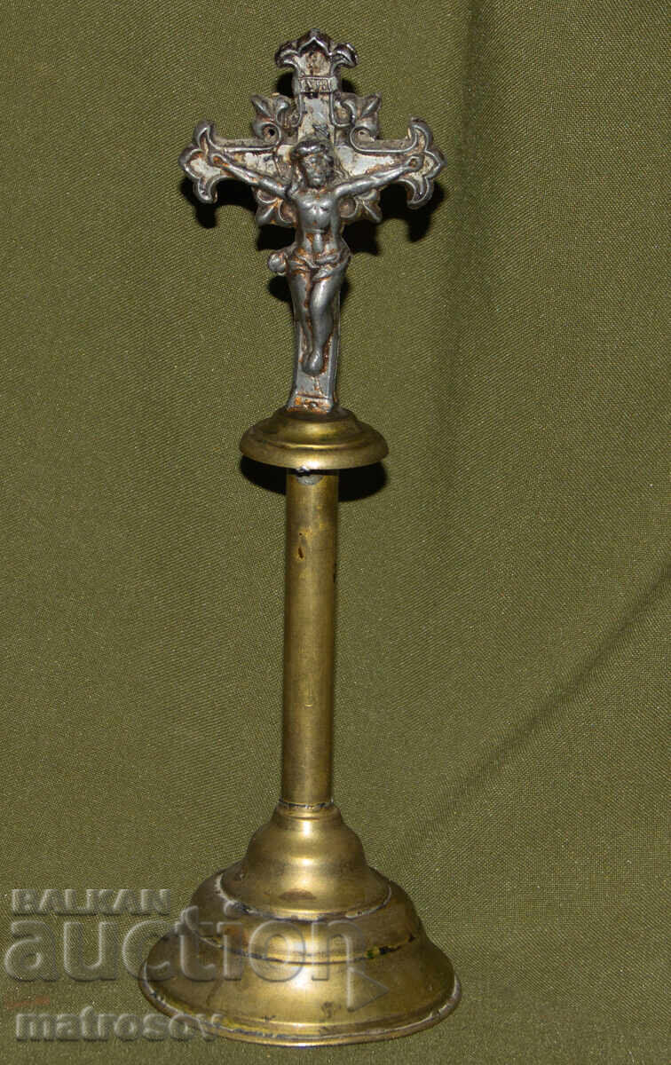 Decorative Brass Table Cross, Crucifix
