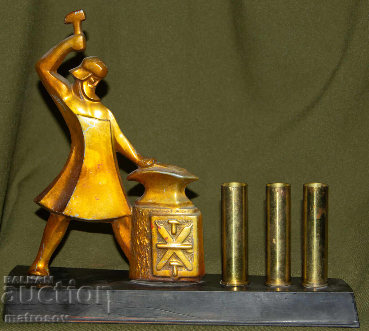 Метален сувенир СССР поставка за бюро