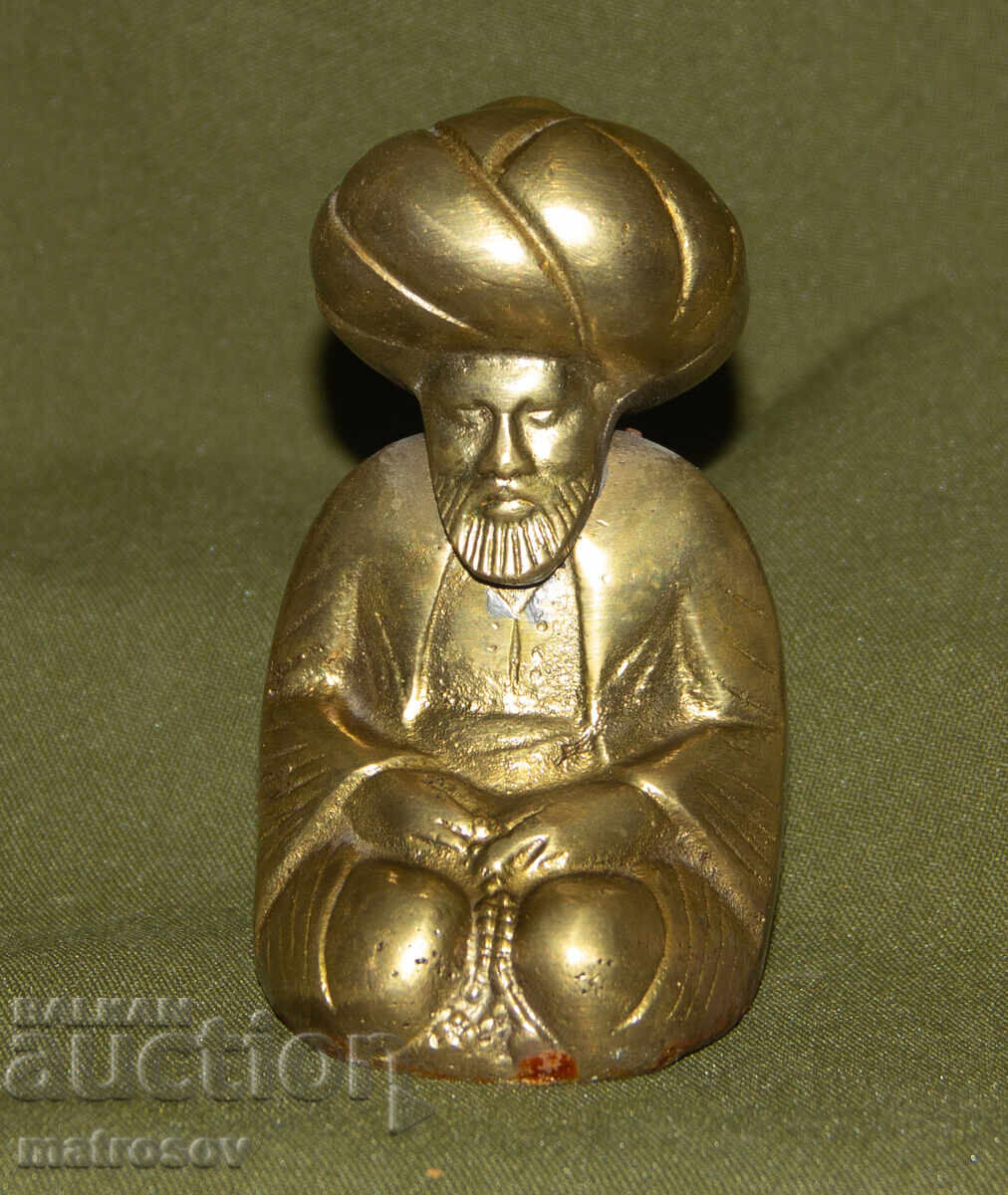 Small bronze figure sculpture of a man with a turban with price 150.00 BGN | € 76.69