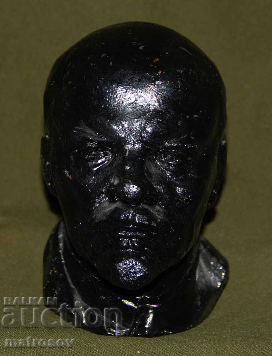 Solid metal bust Russia USSR Vladimir Ilyich Lenin