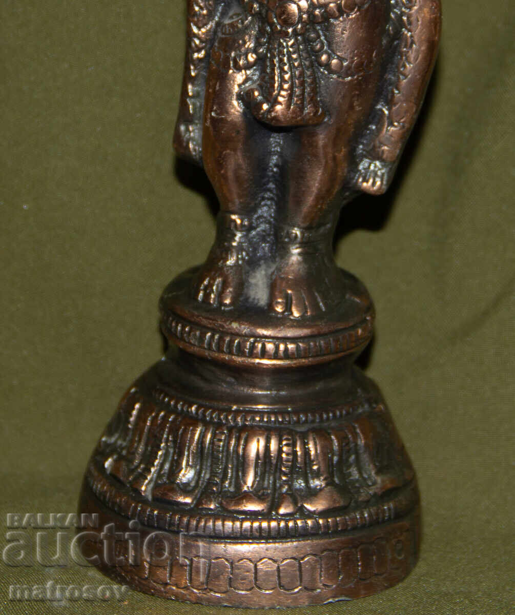 Livrarea Statuie decorativă metalică sculptură Krishna