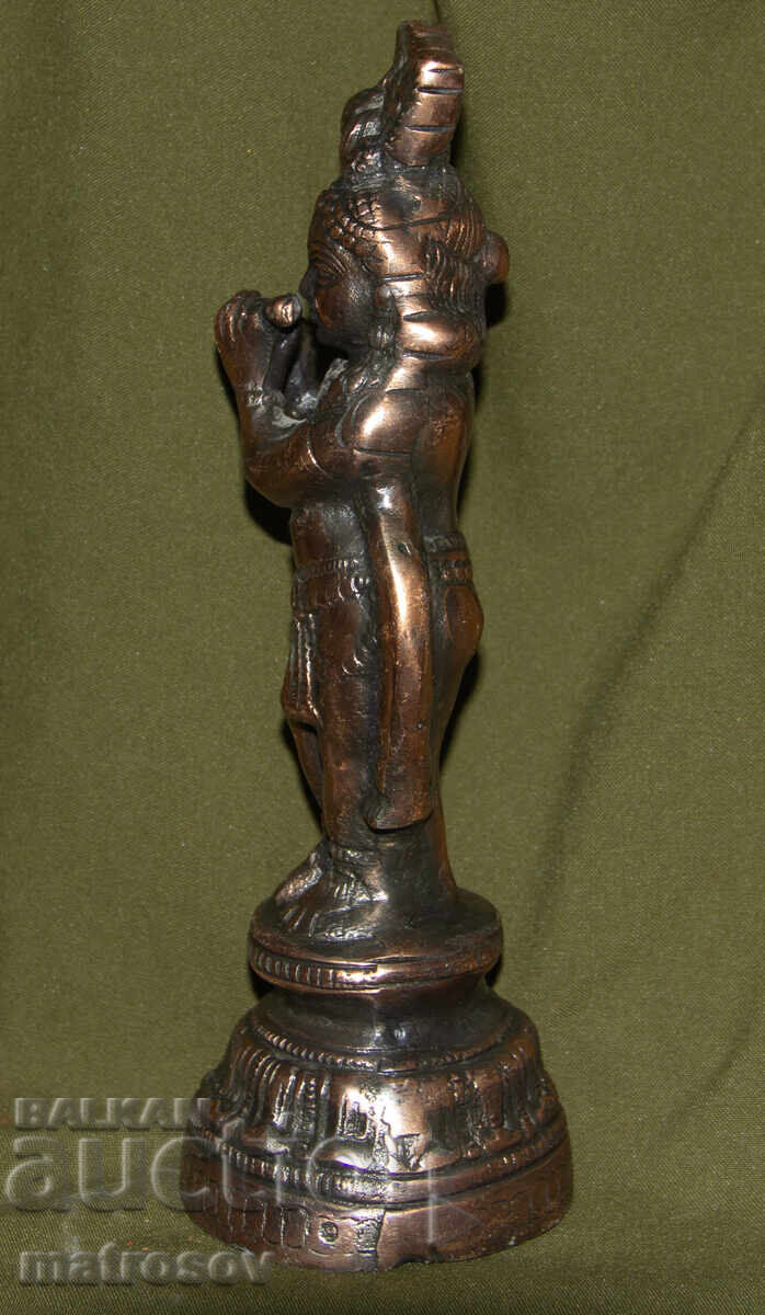 Statuie decorativă metalică sculptură Krishna - 5