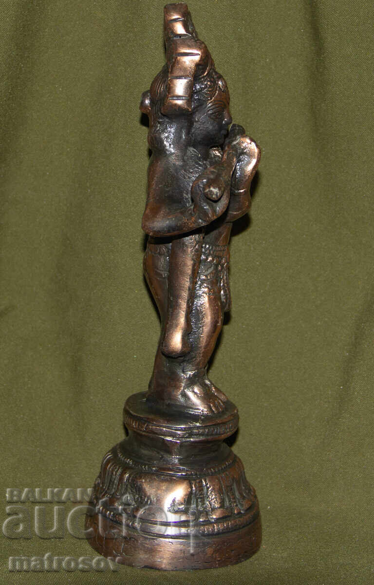 Statuie decorativă metalică sculptură Krishna - 7