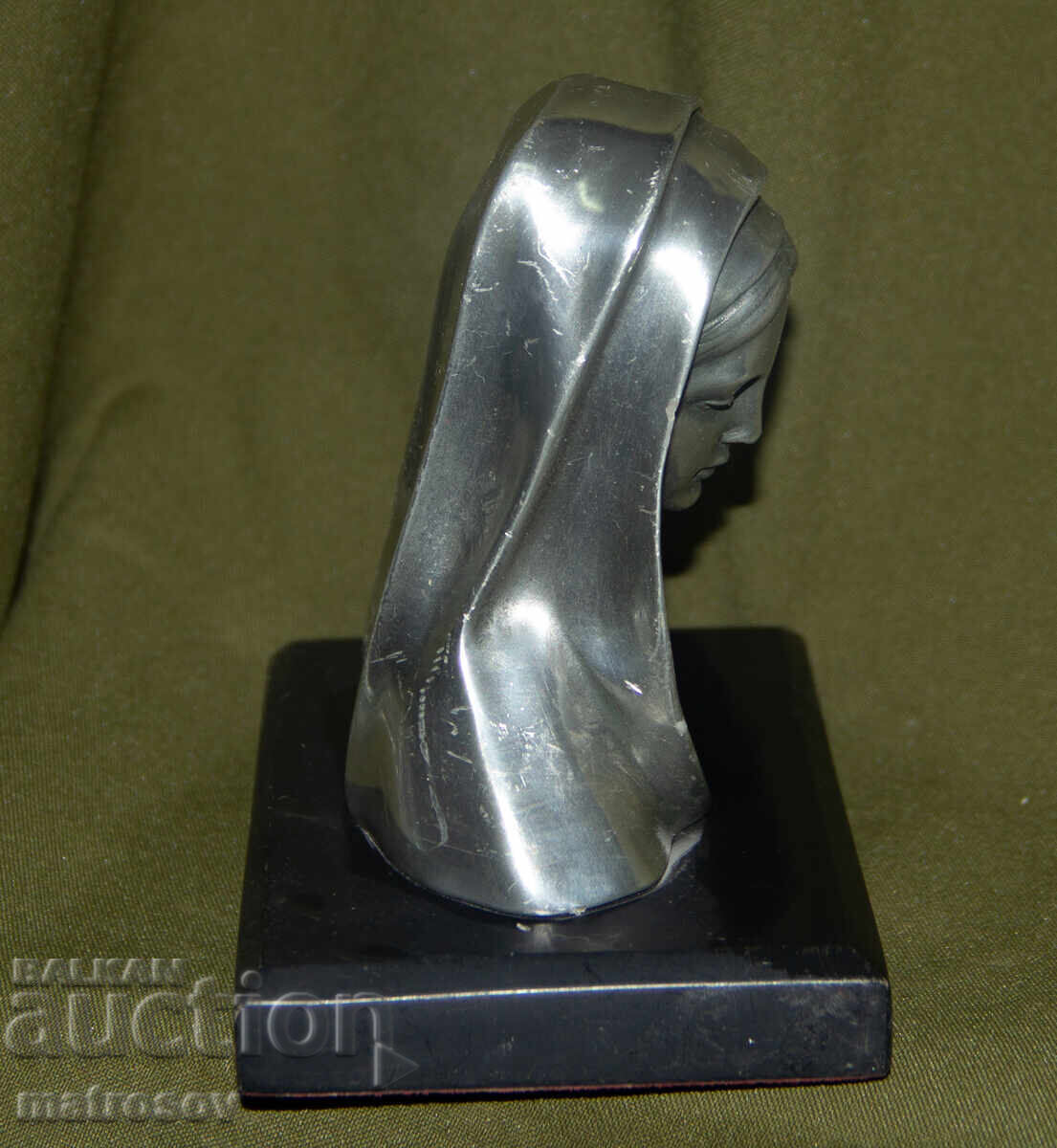 Малка посребрена декоративна фигурка Богородица - 7