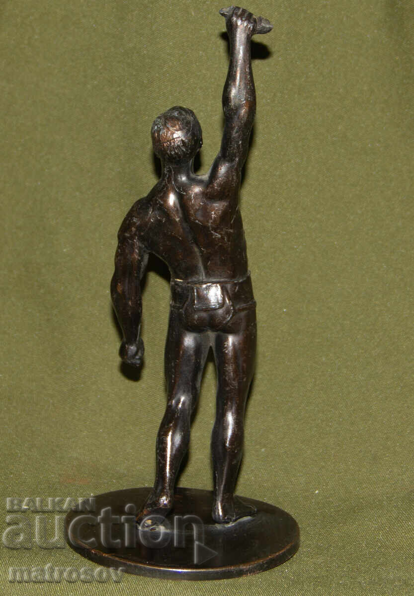 Μεταλλική φιγούρα γλυπτό αθλητή, πρωτότυπο - 6