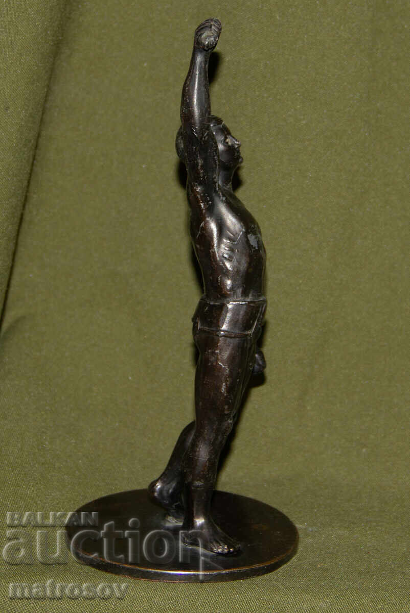 Μεταλλική φιγούρα γλυπτό αθλητή, πρωτότυπο - 7