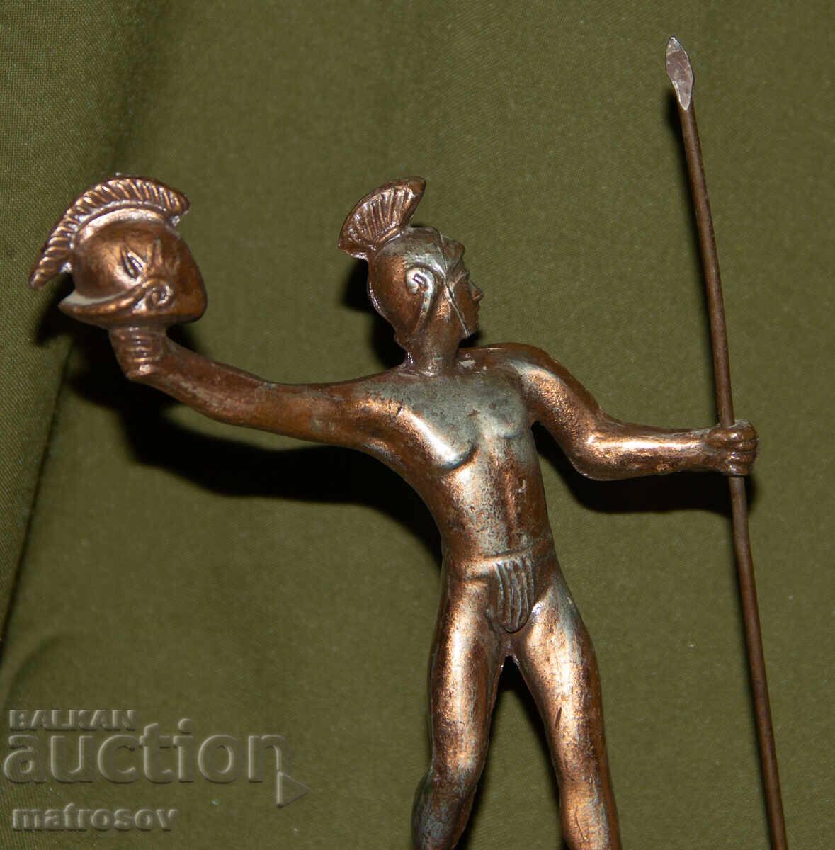 Auction  Metal decorative figure Greek mythology warrior